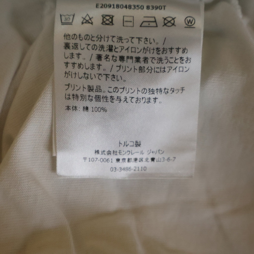 MONCLER(モンクレール) MAGLIA T-SHIRT プリントTシャツ ホワイト #L E20918048350
