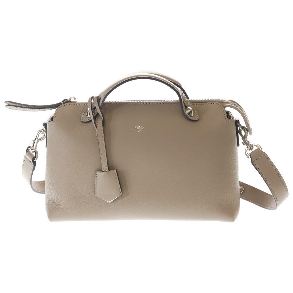 FENDI(フェンディ) バイザウェイ ミディアム 2WAYバッグ ハンドバッグ ショルダーバッグ ベージュ グレージュ レザー 8BL124 シルバー金具 レディース
