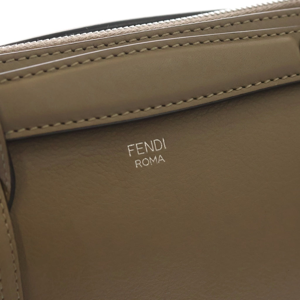 FENDI(フェンディ) バイザウェイ ミディアム 2WAYバッグ ハンドバッグ ショルダーバッグ ベージュ グレージュ レザー 8BL124 シルバー金具 レディース