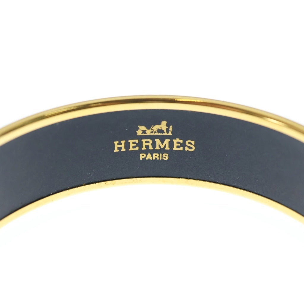 HERMES(エルメス) エマイユ バングルGM Les Sangles ゴールド×マルチカラー GP レディース