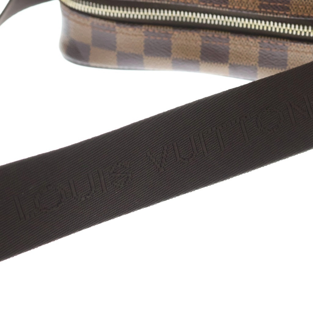 LOUIS VUITTON(ルイヴィトン) ダミエ オラフPM ショルダーバッグ ブラウン レザー×PVC N41442 ゴールド金具 レディース