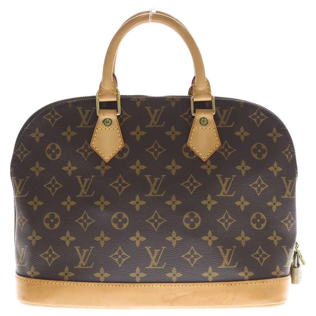 LOUIS VUITTON(ルイヴィトン) モノグラム アルマPM ハンドバッグ ブラウン レザー×PVC M53151 ゴールド金具 レディース