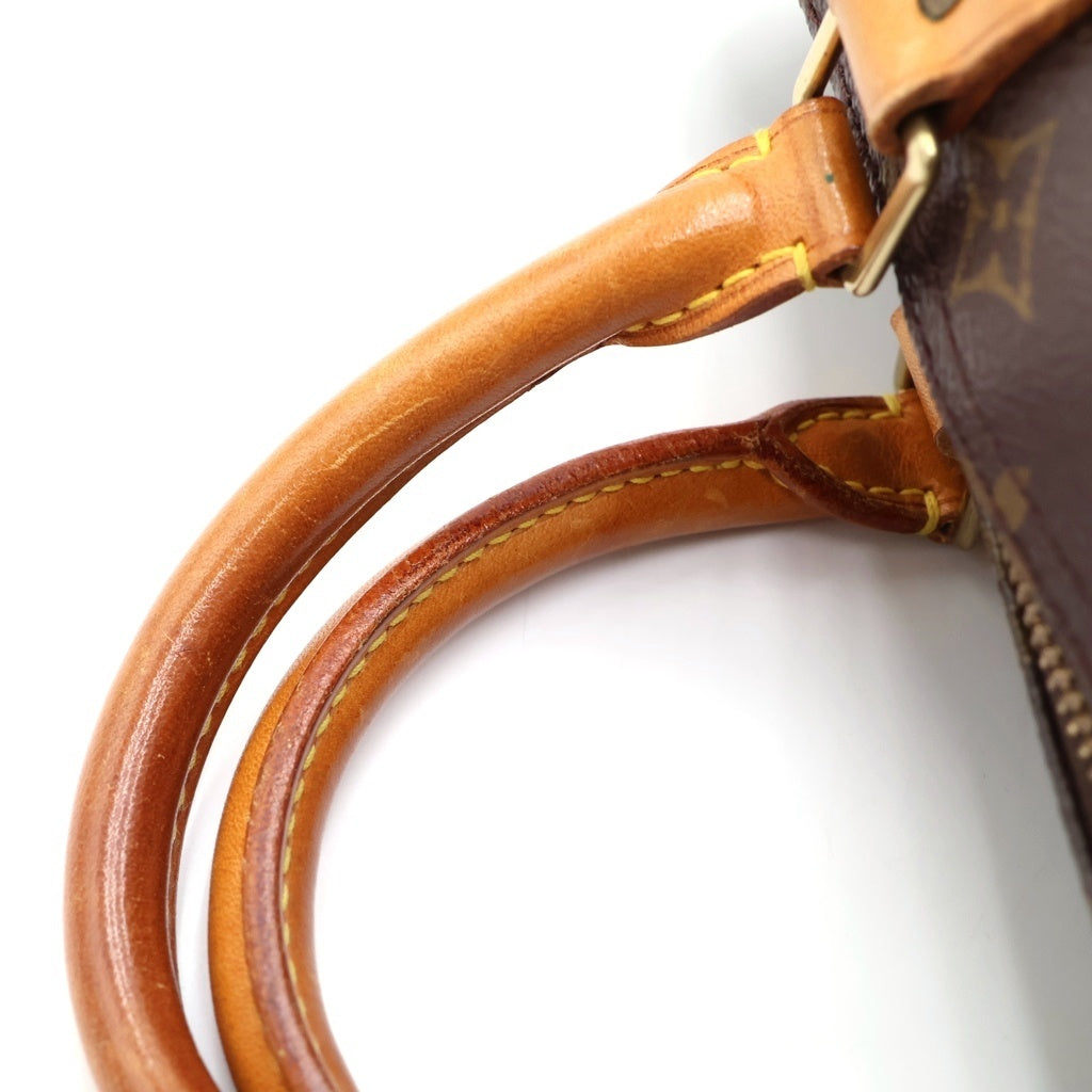 LOUIS VUITTON(ルイヴィトン) モノグラム スピーディ30 ハンドバッグ ボストンバッグ ブラウン レザー×PVC M41526 ゴールド金具