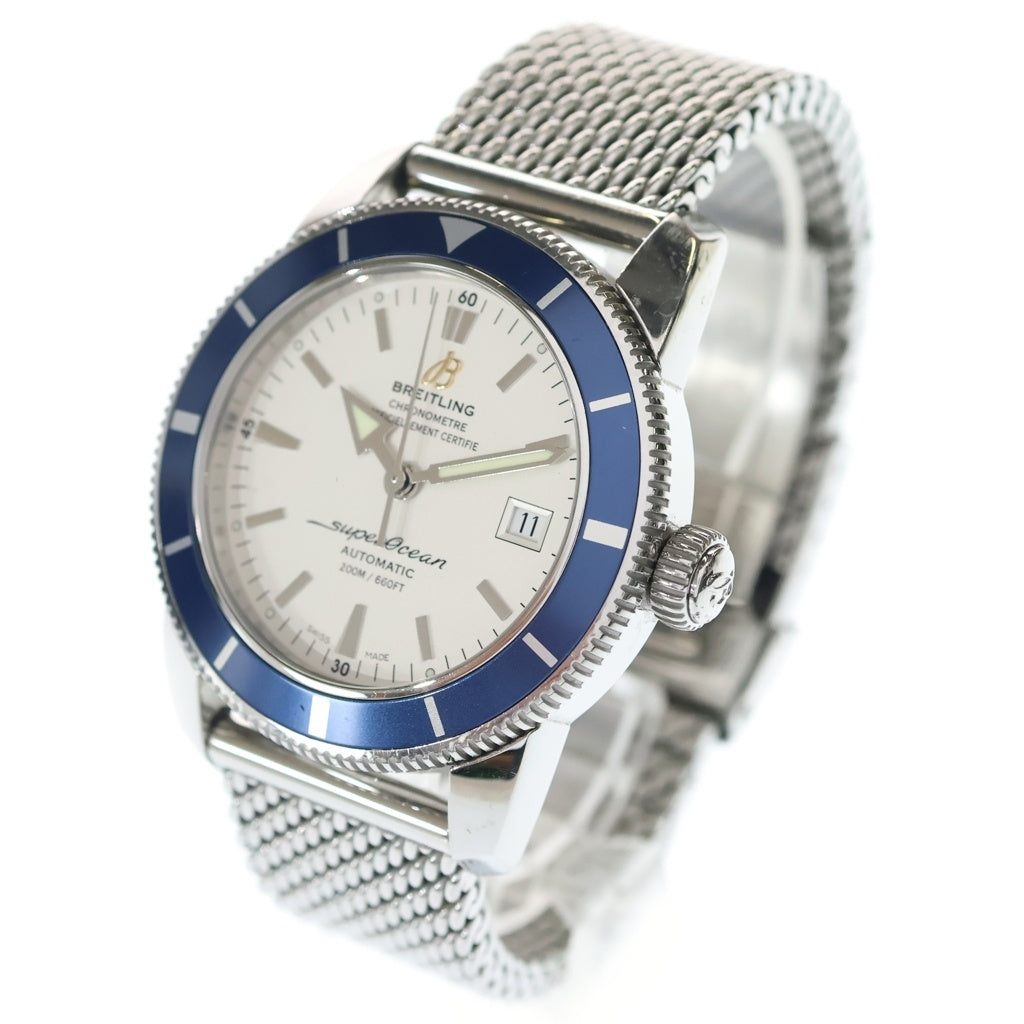 BREITLING(ブライトリング) スーパーオーシャン ヘリテージ42 デイト SS/AT ステンレス オートマ 自動巻き 腕時計 A17321 白文字盤