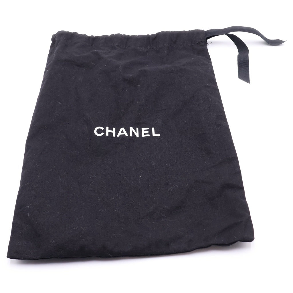 CHANEL(シャネル) ココマーク リボン バレエシューズ ベージュ×ブラック #36 1/2 A02819 レディース