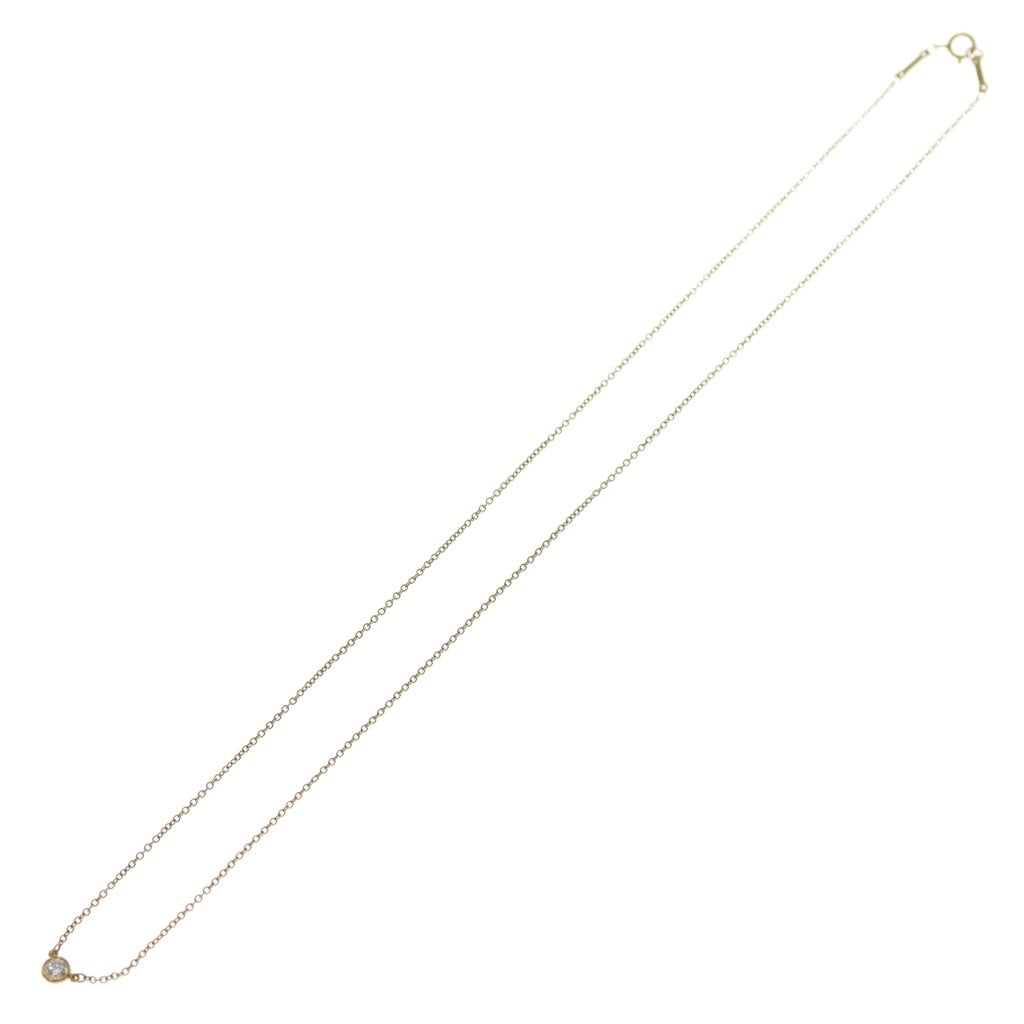 TIFFANY & Co.(ティファニー) バイザヤード 1Pダイヤ ネックレス ペンダント チェーン ゴールド Au750 レディース