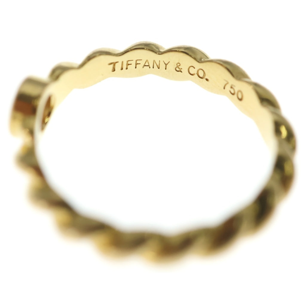 TIFFANY & Co.(ティファニー) ツイスト 1Pダイヤリング ゴールド Au750YG #8 レディース