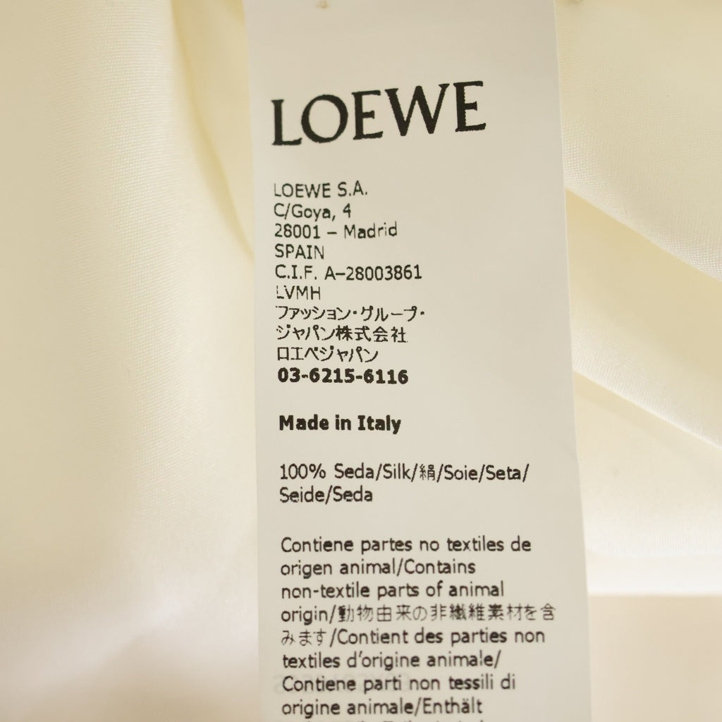 LOEWE(ロエベ) クレープオーバーサイズブラウス アイボリー #34 S359Y05X63 レディース