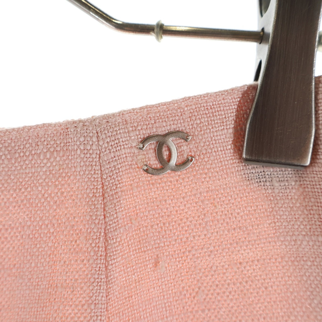 CHANEL(シャネル) 01C ココマーク シルク サイドジップ パンツ ピンク レディース P16975V09447