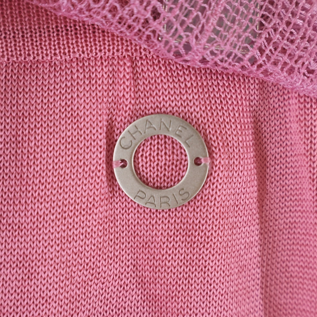 CHANEL(シャネル) ココボタン レーススカート ピンク P15327V00740 レディース