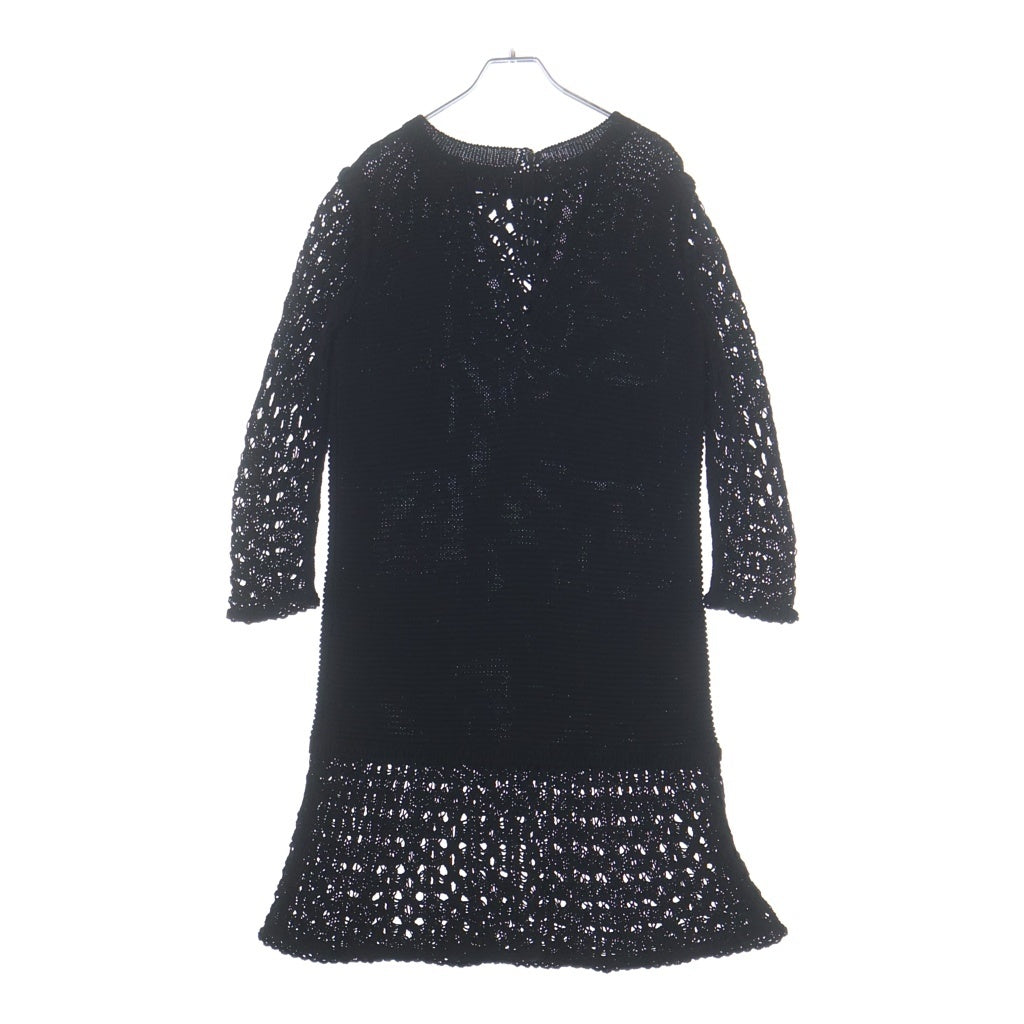 CHANEL(シャネル) 長袖ニットメッシュワンピース ブラック P49313K06205 レディース