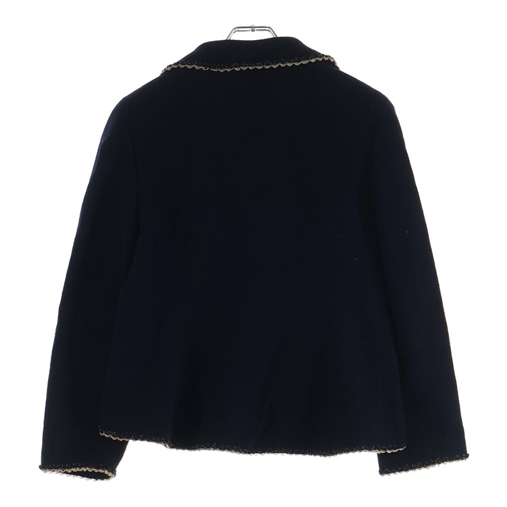 CHANEL(シャネル) ココボタン レーストリム ツイードジャケット ネイビー P37213V18196 レディース