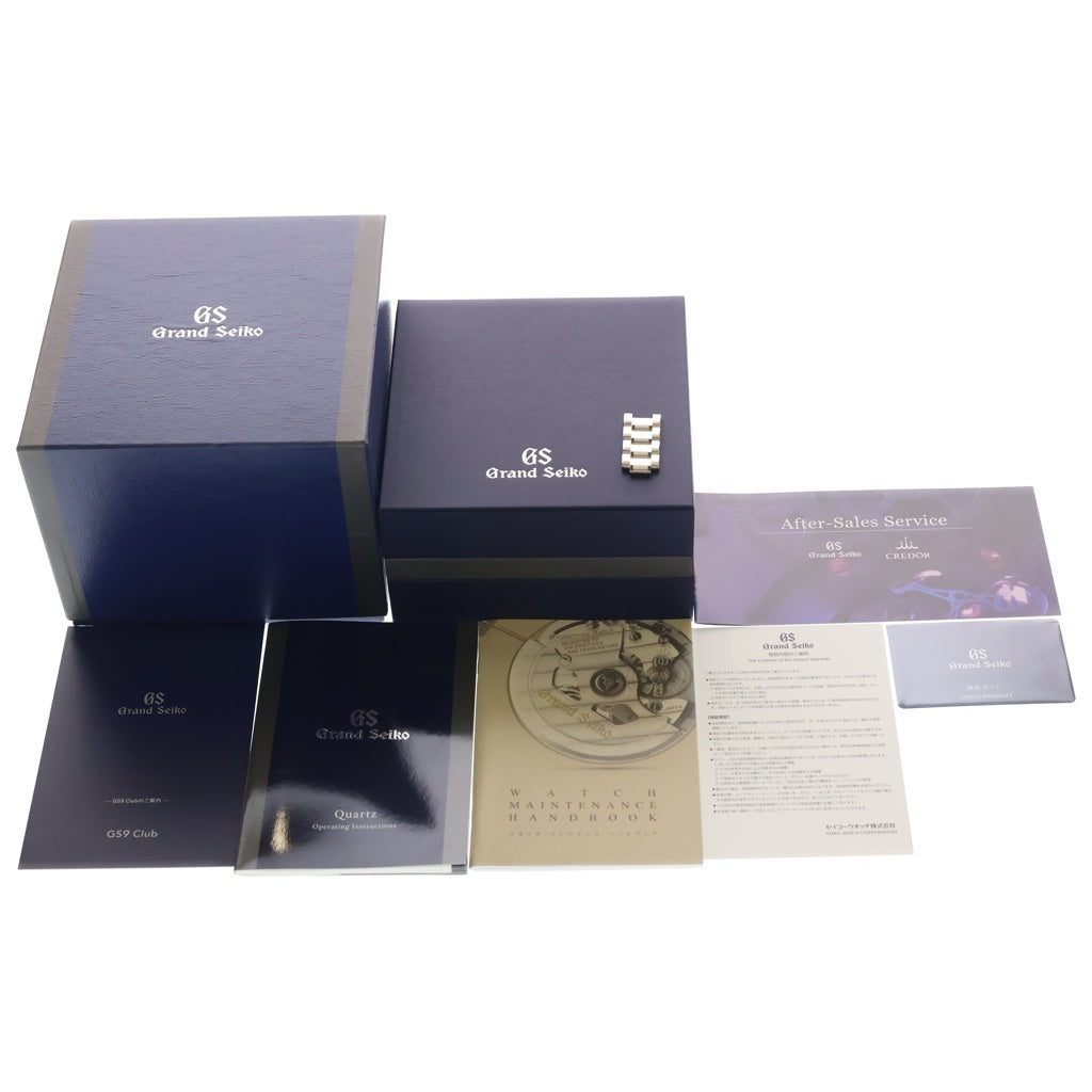 GRAND SEIKO(グランドセイコー) ヘリテージコレクション デイト SS/AT ステンレス クォーツ 腕時計 SBGP005 青文字盤