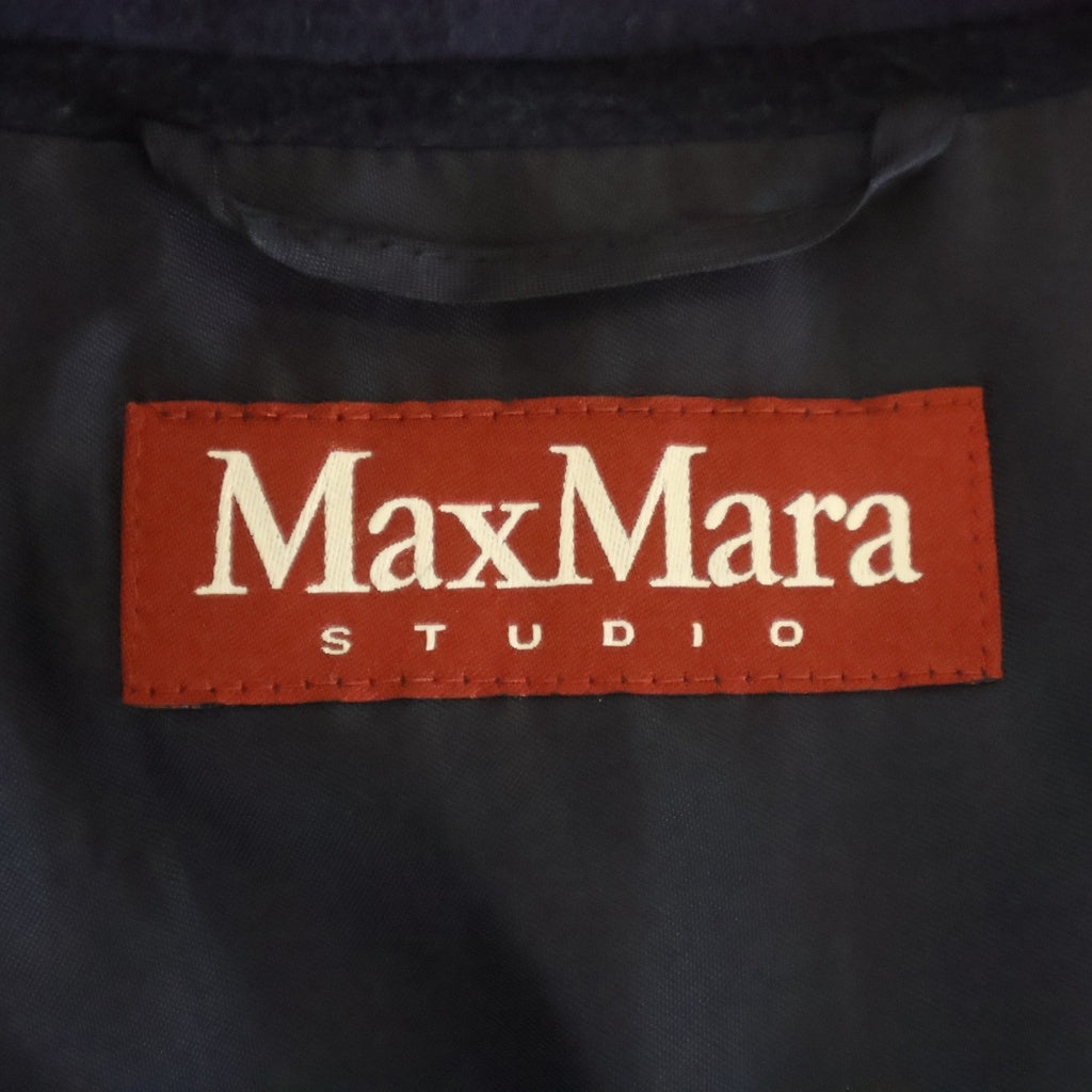 Max Mara(マックスマーラ) ウール ロングコート ポーランド製 ネイビー 60863753 レディース
