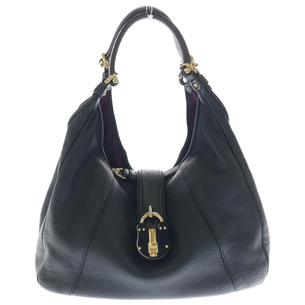 LOEWE(ロエベ) カリエ ホーボーバッグ ハンドバッグ ブラック レザー ゴールド金具 レディース