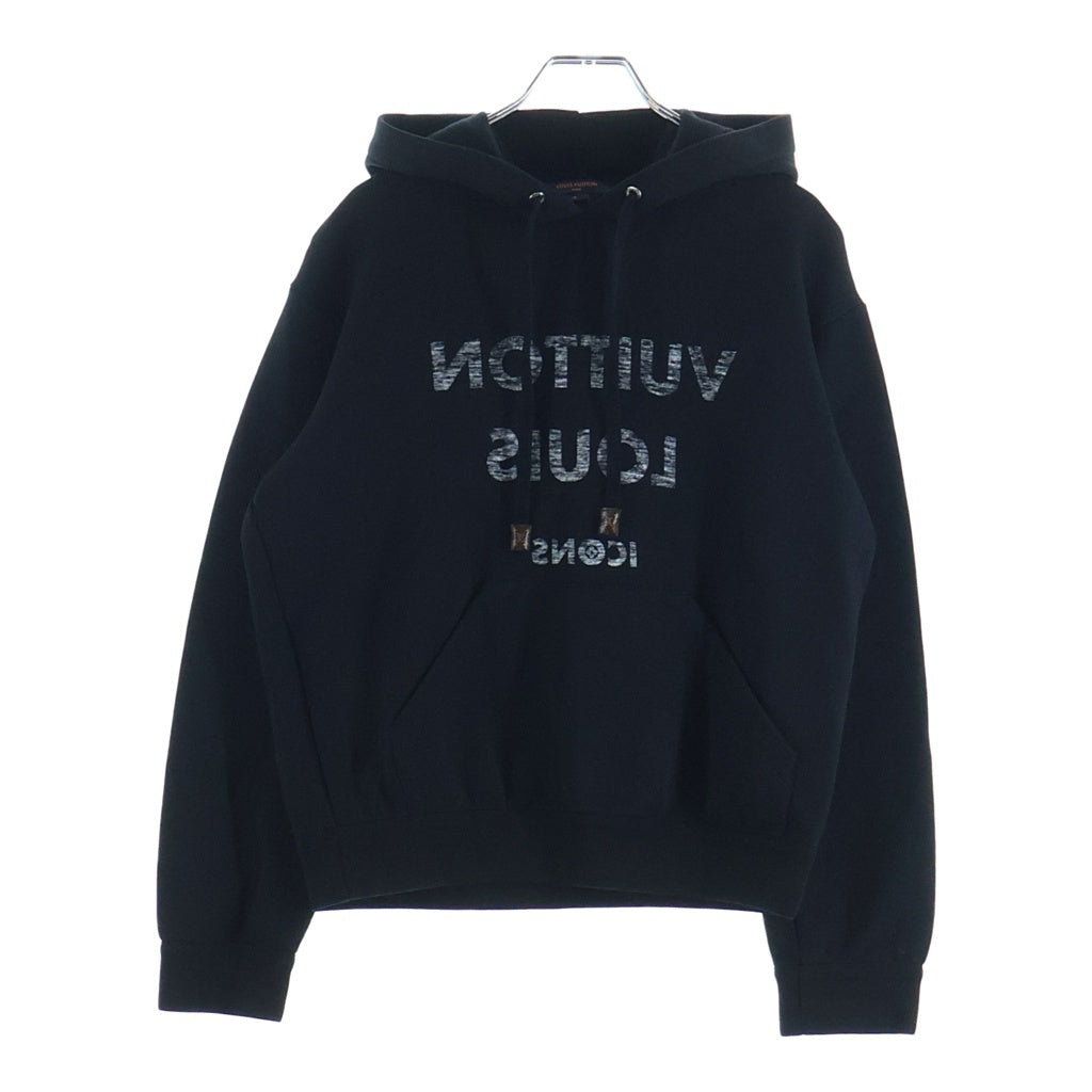 LOUIS VUITTON(ルイヴィトン) ロゴプリント プルオーバー スウェット パーカー フーディー ブラック FJST14TWP レディース