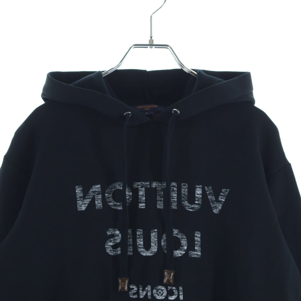 LOUIS VUITTON(ルイヴィトン) ロゴプリント プルオーバー スウェット パーカー フーディー ブラック FJST14TWP レディース