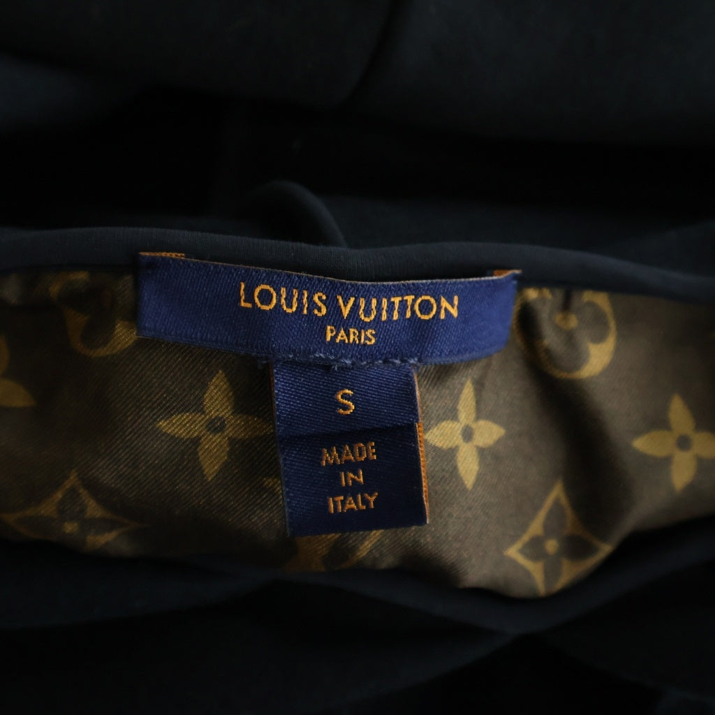 LOUIS VUITTON(ルイヴィトン) ロゴプリント プルオーバー スウェット パーカー フーディー ブラック FJST14TWP レディース