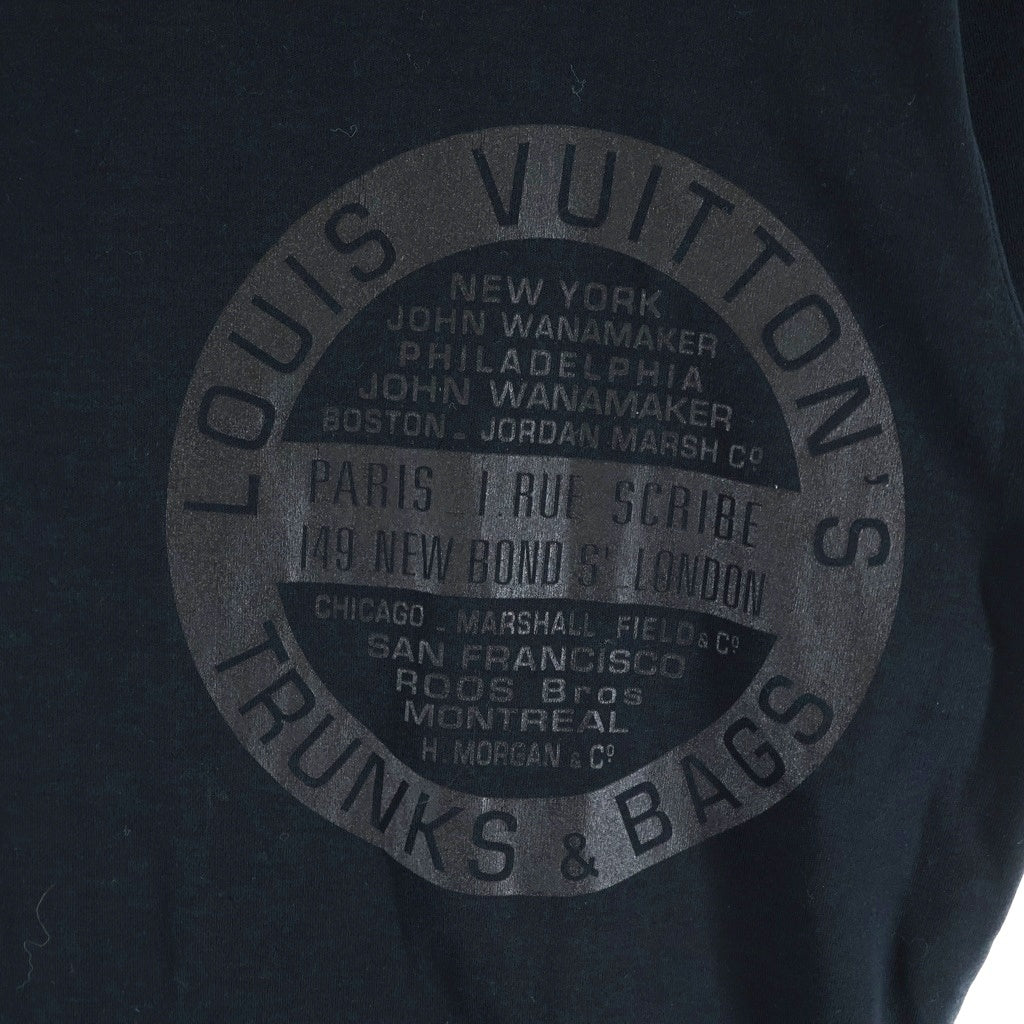 LOUIS VUITTON(ルイヴィトン) LVワールドツアー スタンプ ロゴプリント 半袖Tシャツ カットソー ネイビー RW172W DMF FDTS08 レディース