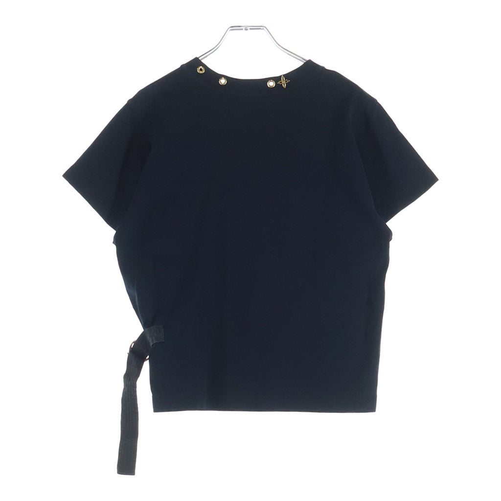LOUIS VUITTON(ルイヴィトン) 19SS サイドストラップ 半袖Tシャツ カットソー ブラック RW191W JG2 FGTS03 レディース