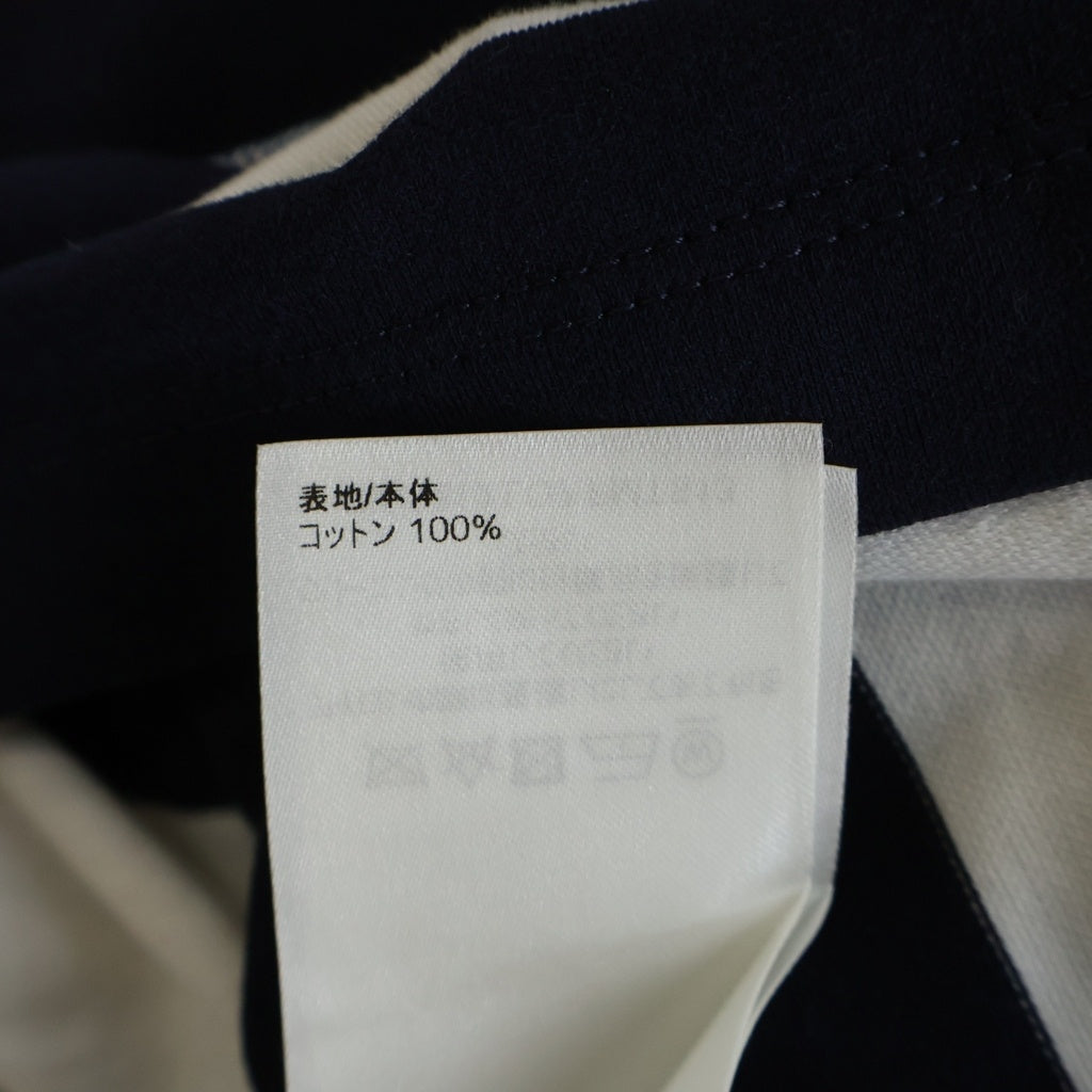 LOUIS VUITTON(ルイヴィトン) 22SS モノグラムチェーン ボーダー総柄 半袖Tシャツ カットソー ネイビー/ホワイト RW221J LO7 FMTS13