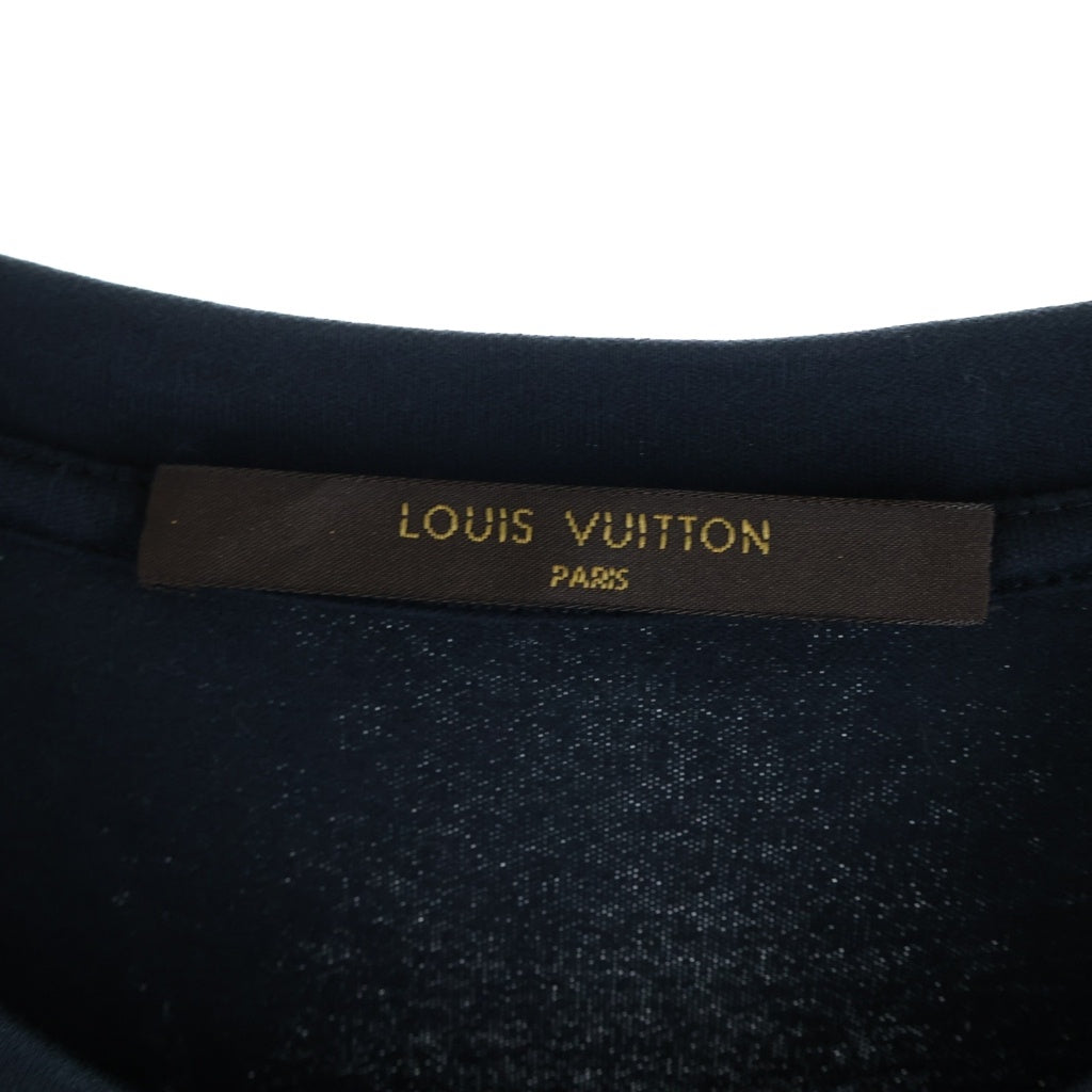 LOUIS VUITTON(ルイヴィトン) 15SS モノグラム チェック柄ポケット 半袖Tシャツ カットソー ネイビー RM151M H7Y20WCMS