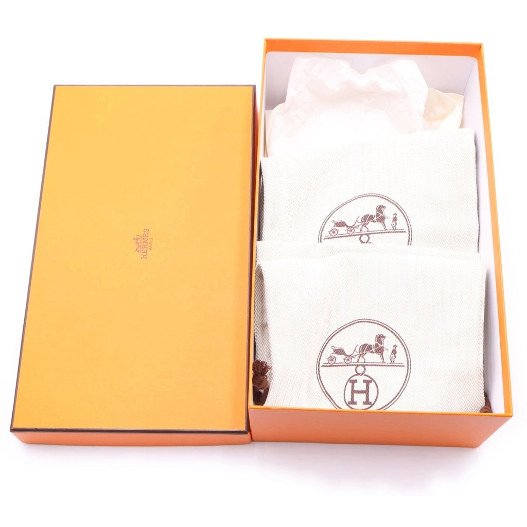 HERMES(エルメス) アロハ ラバー フラットサンダル シューズ ブラック レディース