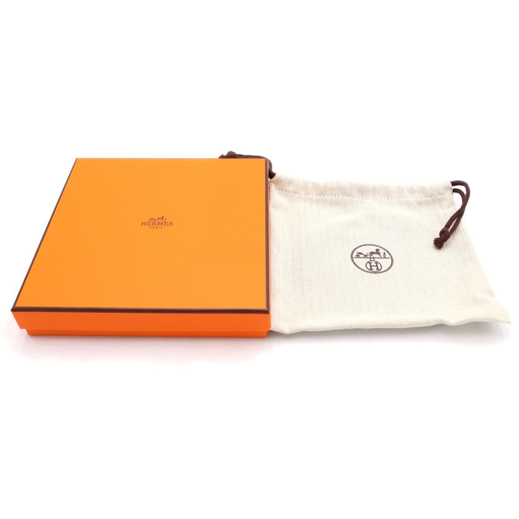 HERMES(エルメス) バンドリエール サングル ジグザグ ショルダーストラップ ヴォースイフト トワルコットン D刻印 シルバー金具 ピンク/ブラウン レディース