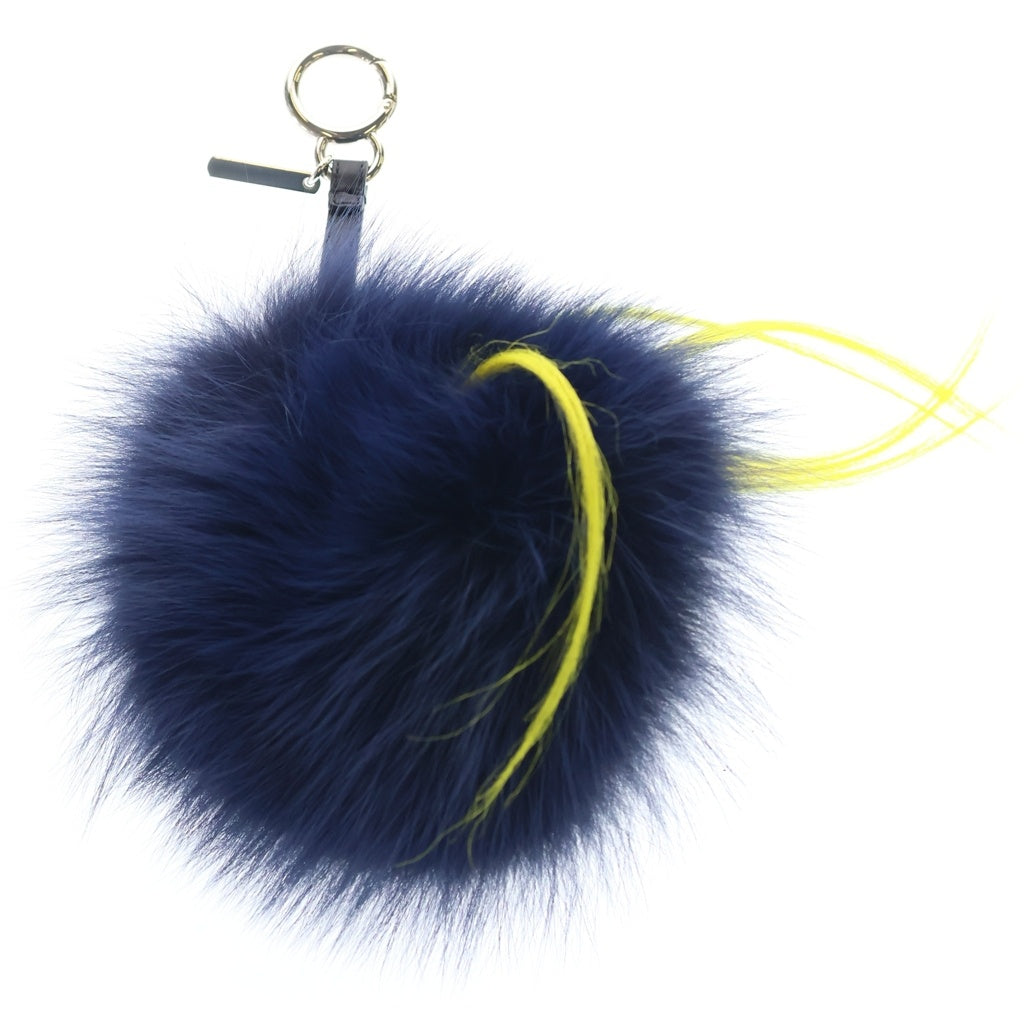 FENDI(フェンディ) バグズモンスター バッグチャーム ストラップ ネイビー/イエロー