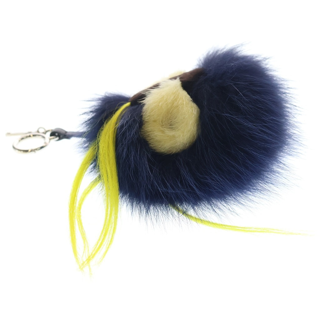 FENDI(フェンディ) バグズモンスター バッグチャーム ストラップ ネイビー/イエロー