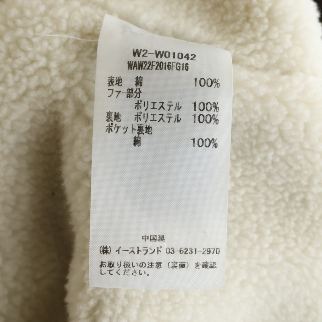 rag & bone(ラグアンドボーン) コットン ファー付き モッズコート ジップアップ グリーン WAW22F2016FG16 レディース