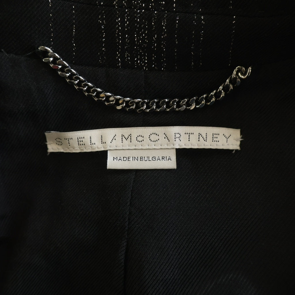 STELLA McCARTNEY(ステラマッカートニー) ラメ糸 テーラードジャケット ブラック #38 レディース