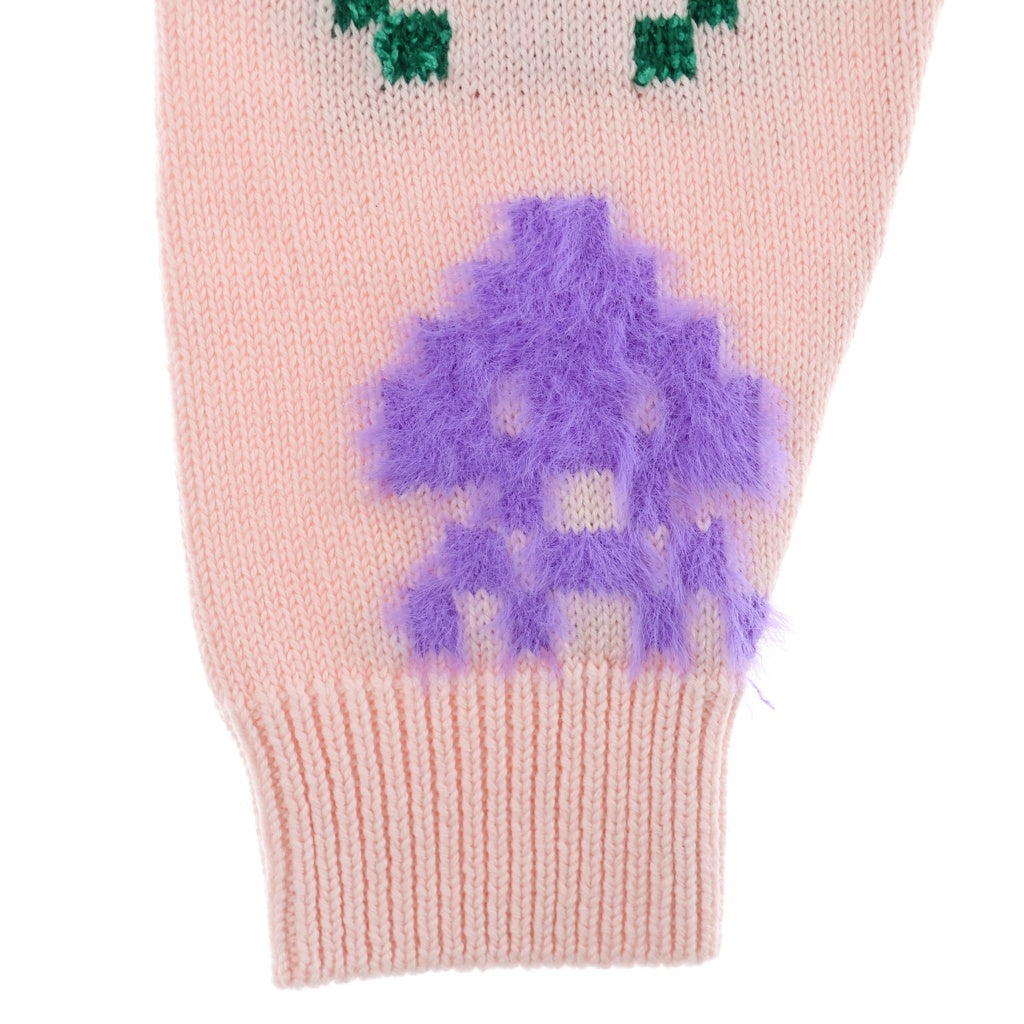 STELLA McCARTNEY(ステラマッカートニー) インベーダー柄 長袖ニット セーター ピンク 604290 レディース
