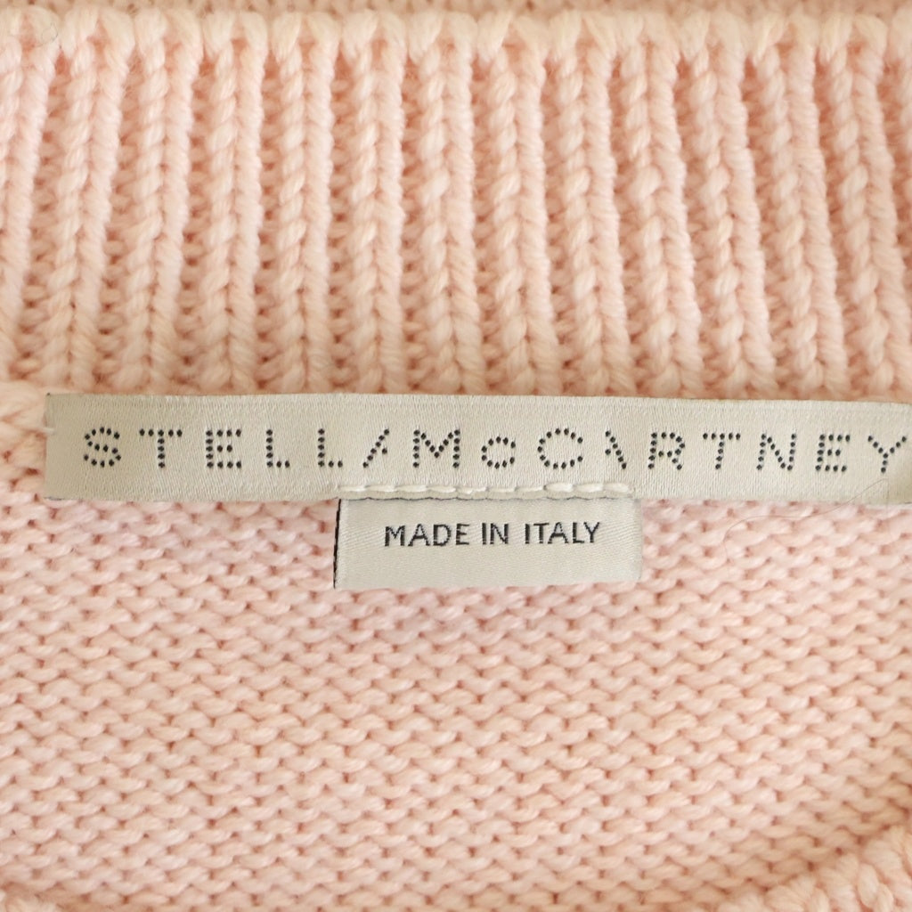 STELLA McCARTNEY(ステラマッカートニー) インベーダー柄 長袖ニット セーター ピンク 604290 レディース