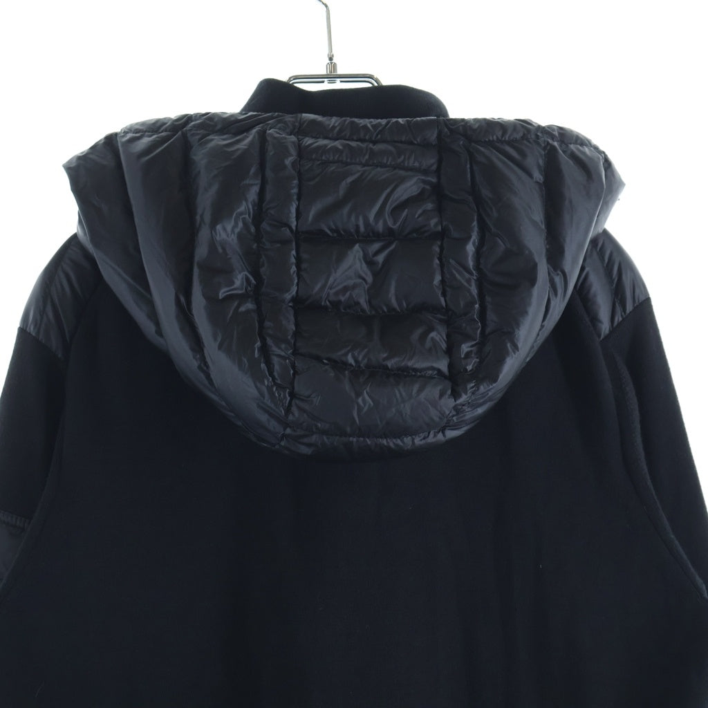 MONCLER(モンクレール) MAGLIA TRICOT CARDIGAN カーディガントリコ ダウン切替 ジップアップフーデット ニットジャケット ネイビー E10919420400 レディース
