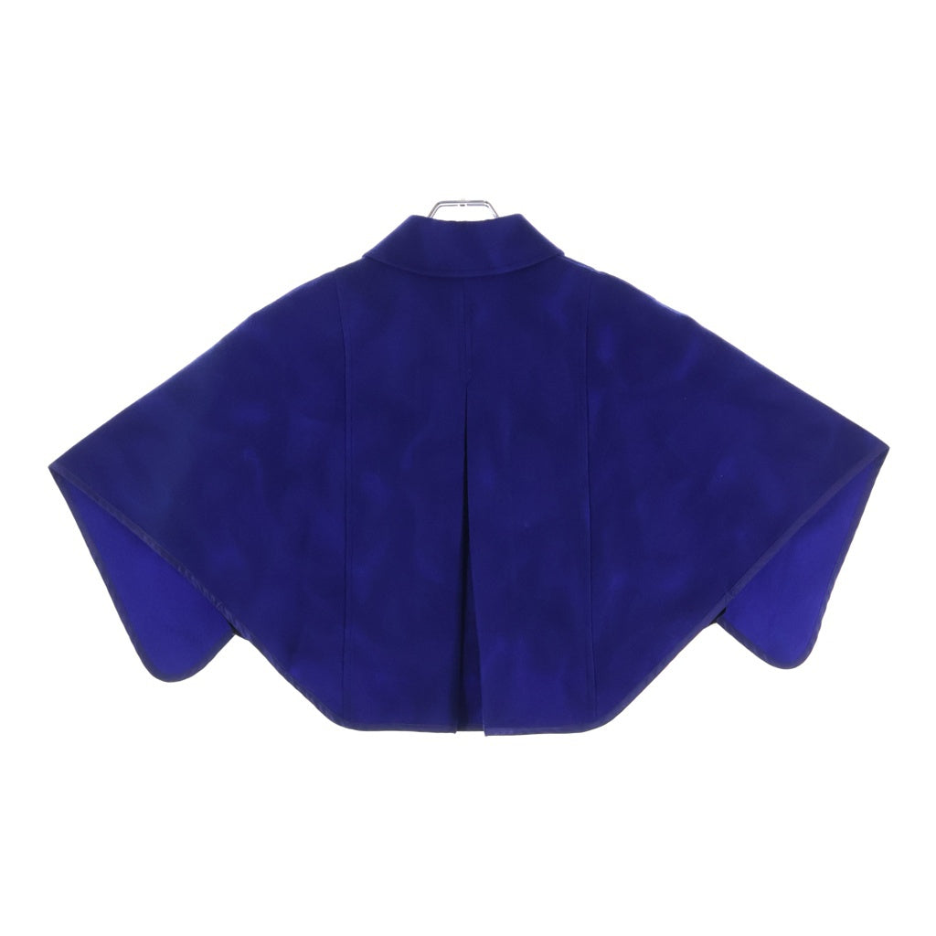 COMME des GARCONS(コムデギャルソン) 89AW ポンチョ型ウールジャケット ハーフジップ AD1989 ブルー GJー050920 レディース