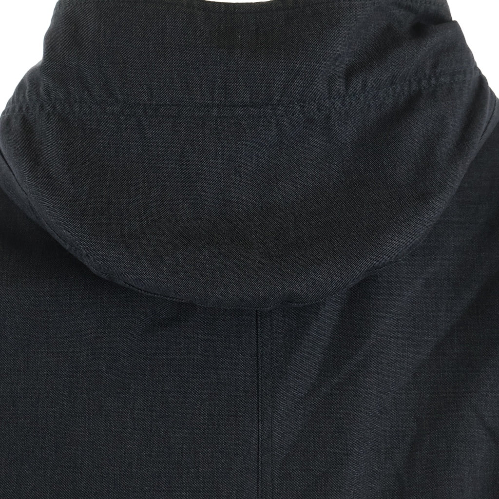 HAUTE(オート) ライナー付き モッズコート ファー フード付き ジップアップ グレー