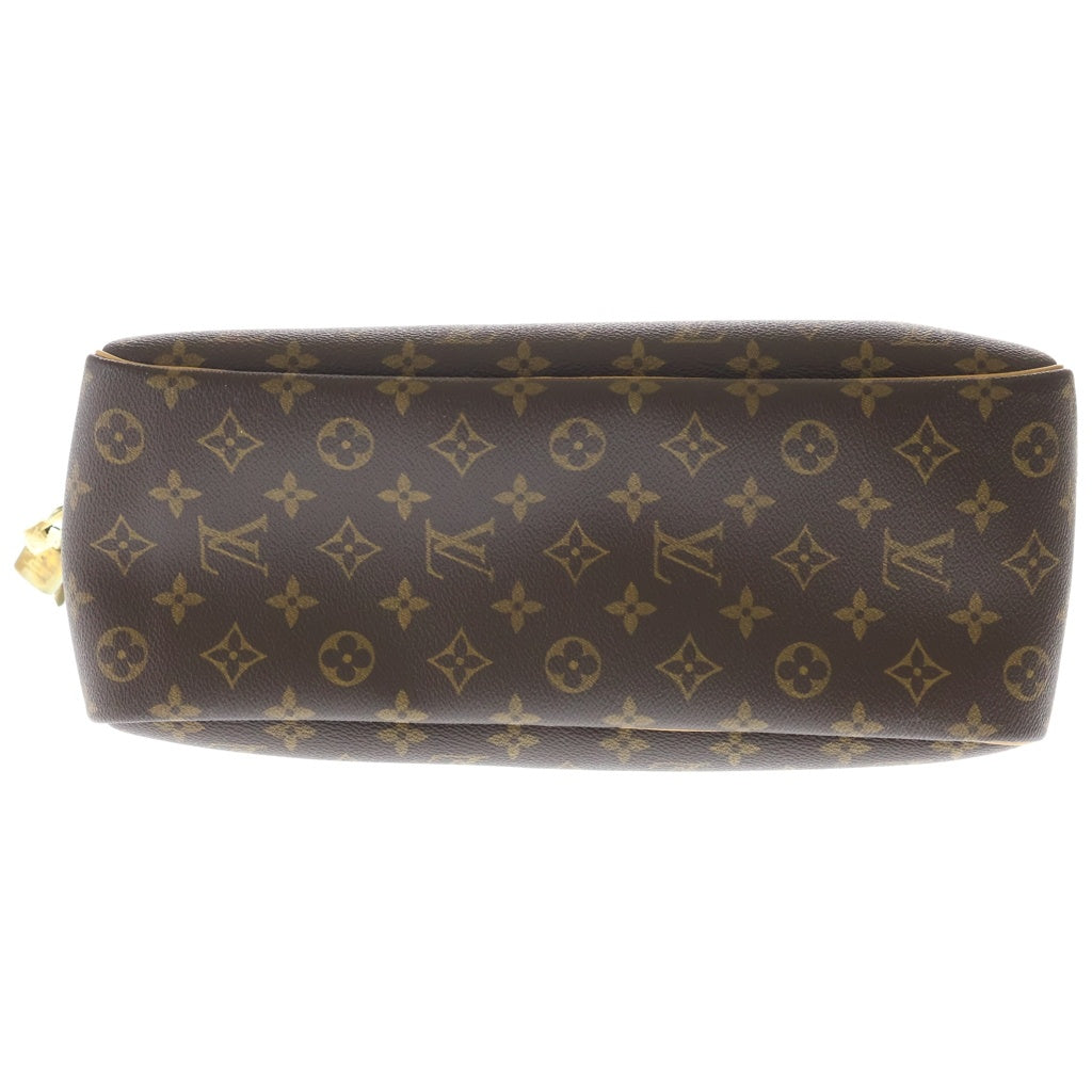 LOUIS VUITTON(ルイヴィトン) モノグラム ドーヴィル PVC レザー ハンドバッグ M47270 ブラウン レディース