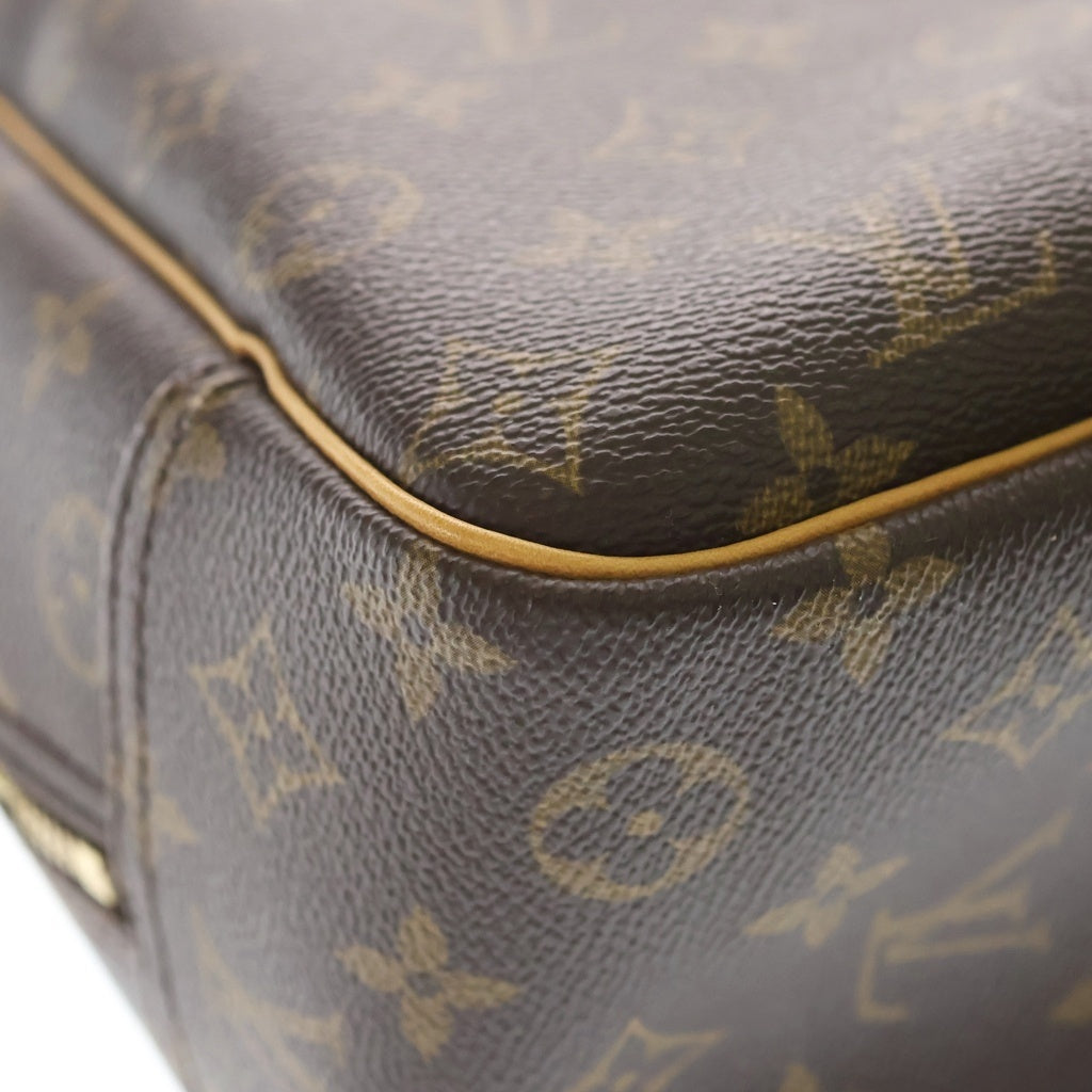 LOUIS VUITTON(ルイヴィトン) モノグラム ドーヴィル PVC レザー ハンドバッグ M47270 ブラウン レディース