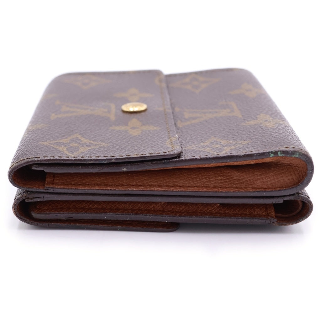 LOUIS VUITTON(ルイヴィトン) モノグラム ポルトフォイユ・エリーズ 三つ折り財布 コンパクトウォレット ブラウン PVC M61654 レディース
