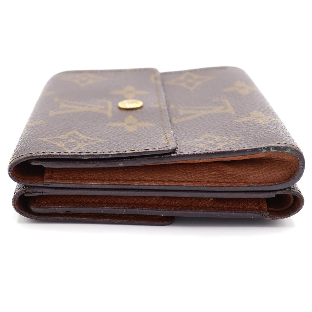 LOUIS VUITTON(ルイヴィトン) モノグラム ポルトフォイユ・エリーズ 三つ折り財布 コンパクトウォレット ブラウン PVC M61654 レディース