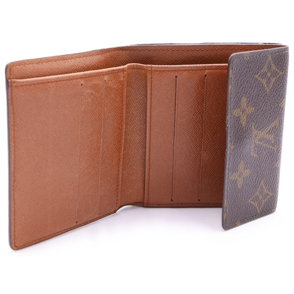 LOUIS VUITTON(ルイヴィトン) モノグラム ポルトフォイユ・エリーズ 三つ折り財布 コンパクトウォレット ブラウン PVC M61654 レディース