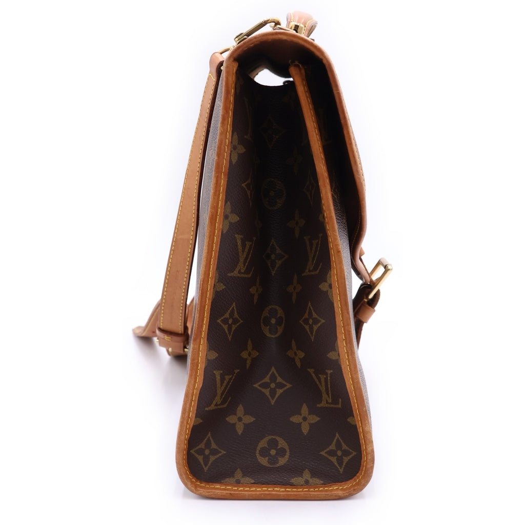 LOUIS VUITTON(ルイヴィトン) モノグラム ビバリー PVC レザー 2WAY ショルダーバッグハンドバッグ ビジネスバッグ M51120 ブラウン