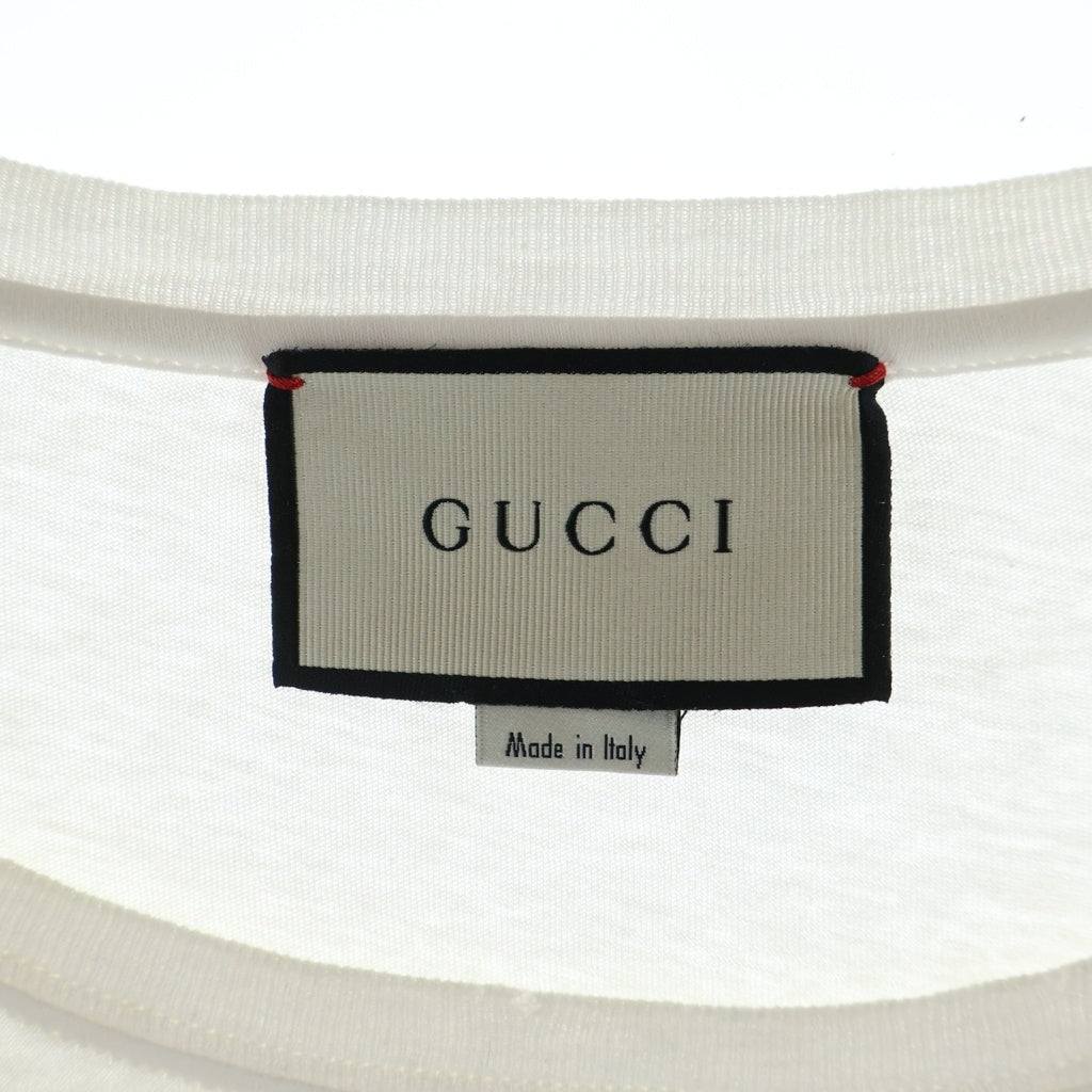 GUCCI(グッチ) ヴィンテージロゴプリント 半袖Tシャツ カットソー ホワイト 440103X3F05 レディース