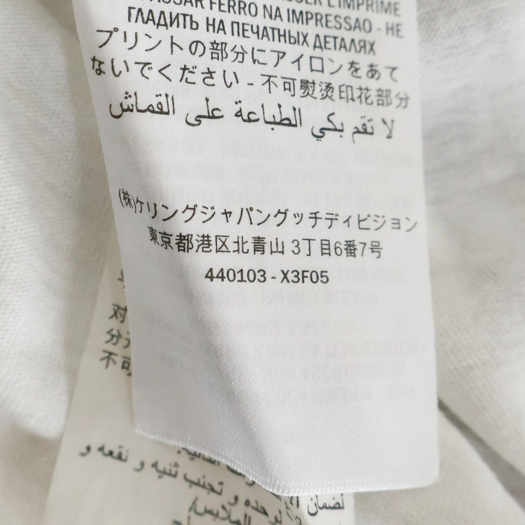 GUCCI(グッチ) ヴィンテージロゴプリント 半袖Tシャツ カットソー ホワイト 440103X3F05 レディース
