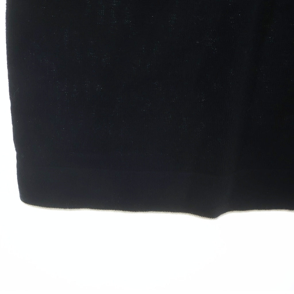 CHANEL(シャネル) エディンバラ エンブレム ウールニットTシャツ 半袖ニット 胸ポケット ブラック P46438K05822 レディース
