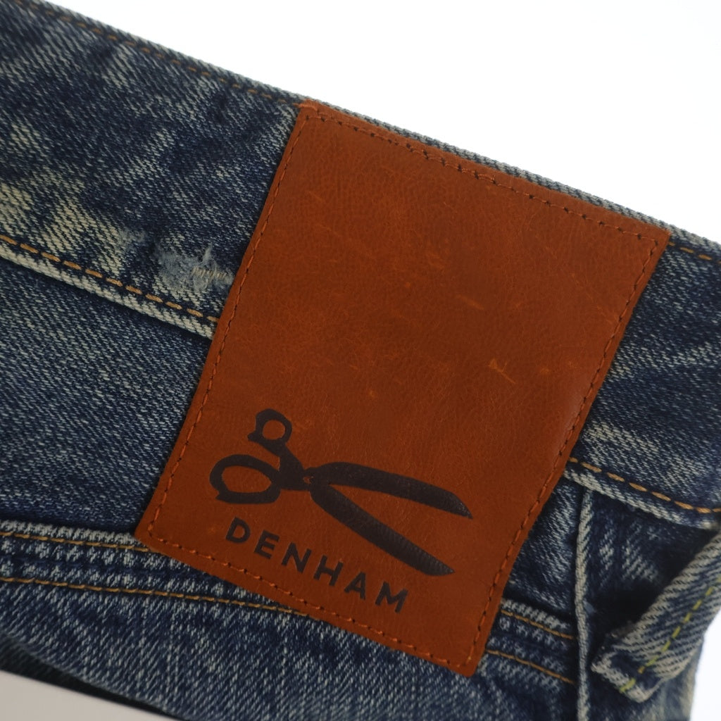DENHAM(デンハム) SKIN JAL スキンジャル ダメージ加工 赤耳デニムパンツ ジーンズ インディゴ ブルー DM070008JAL