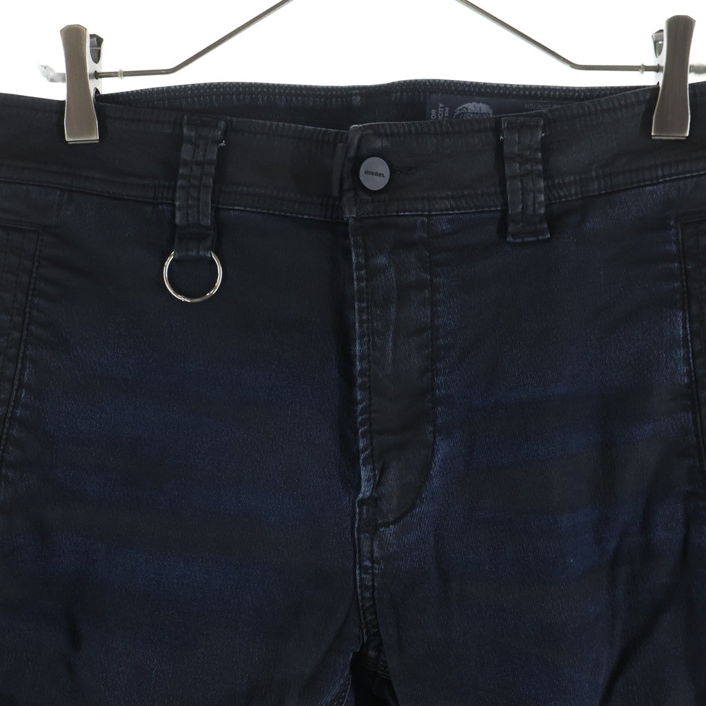 DIESEL(ディーゼル) D-EARBY-NE OGG JEANS ジョグジーンズ デニムパンツ 裾ジップ ブラック/ブルー 01372