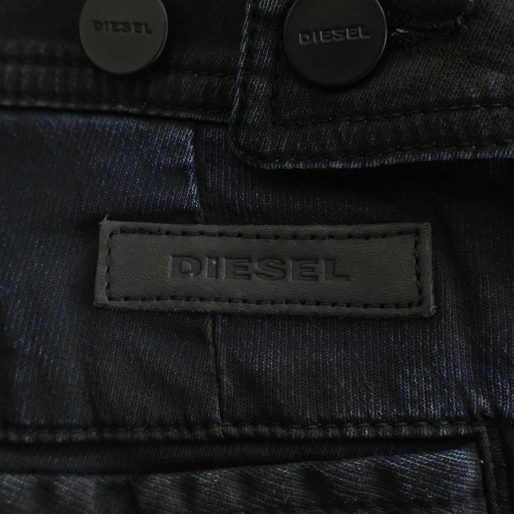 DIESEL(ディーゼル) D-EARBY-NE OGG JEANS ジョグジーンズ デニムパンツ 裾ジップ ブラック/ブルー 01372