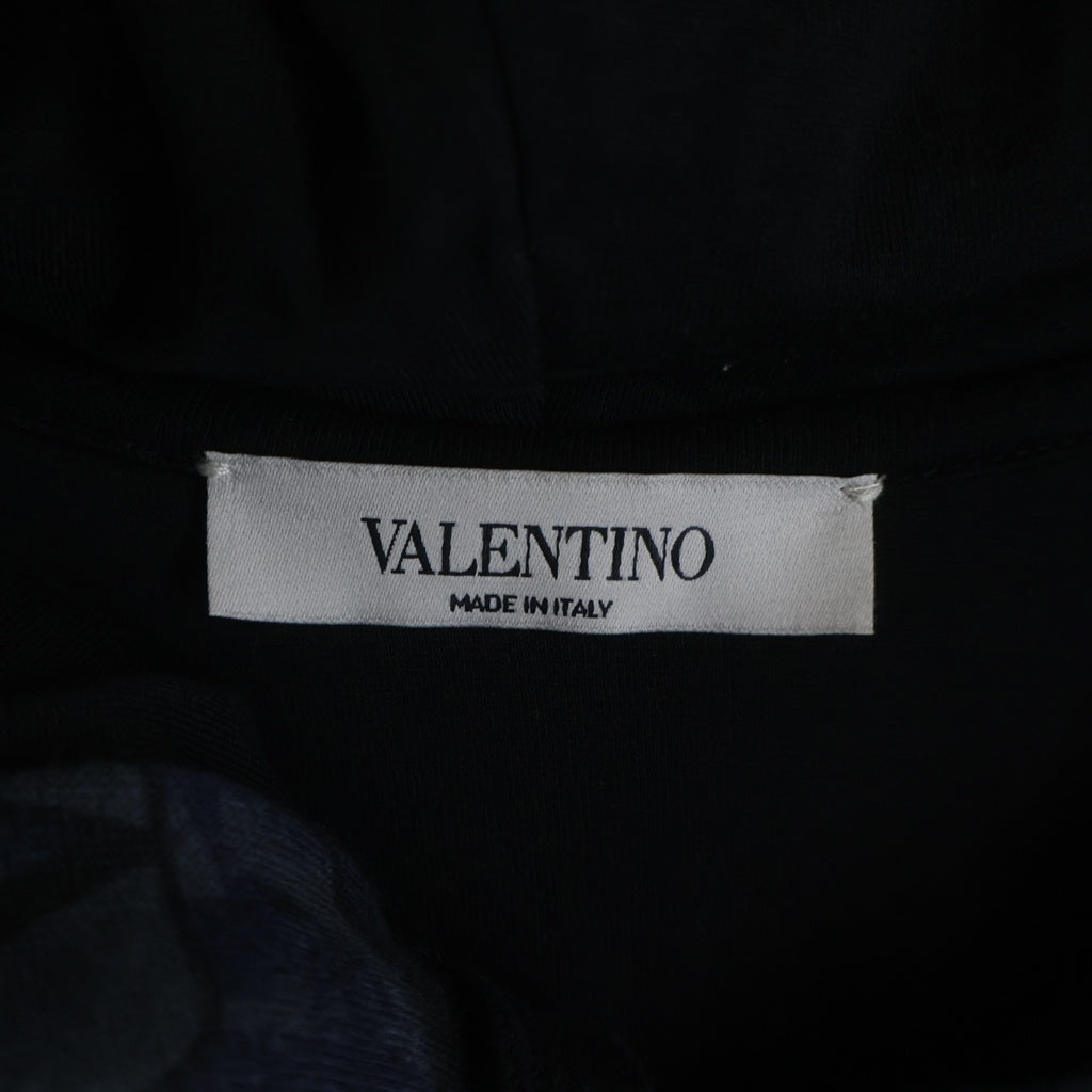 VALENTINO(ヴァレンティノ) ×UNDERCOVER 19AW ロゴプリント ドッキングジャケット フーディー ナイロンジャケット ブラック SV0MB00N5RE レディース